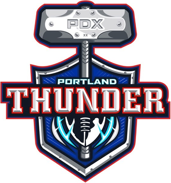 Portland Thunder 2014-Pres Primary Logo iron on transfers for clothing